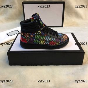 Kids Casual Shoe Child Sneakers Baby Athletic High top comfort colorful boots New Listing Box Packaging Spring Children's Size 26-35