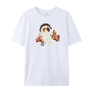 Men's T Shirts TARCHIA 2023 Top Tee Y2K Summer Cotton O Neck Short Sleeve Oversize God Love Me Shirt Men Fashion Fitness Tshirt T-Shirts