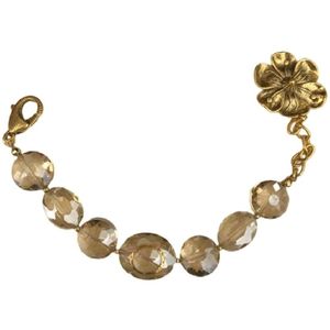 Pulseiras de design de formas banhadas a ouro de metal para mulheres joias de luxo românticas flores de cristal diamantes hiperbólicos pérola ins pulseira E23