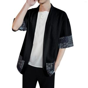 Men's Sweaters Spring And Autumn Loose Cardigan Ancient Hanfu Young Men Linen Shirt Lay Solid Wool Fashion For
