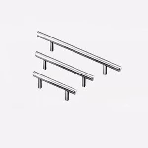 T Type Handles For Cupboard Door Drawer Wardrobe Shoe Cabinet Pulls Stainless Steel 3 Size Universal C3