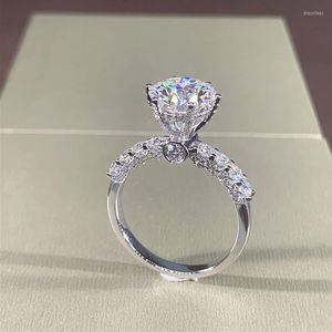 ウェディングリングlydesigned女性婚約リングキュービックジルコニアシルバーカラーヴィンテージファッション結婚ティーンズブライドウーマン2023