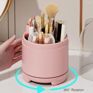 Caixas de armazenamento Modern Multifuncional Makeup Brush Box Multi-Grids Desktop Cosmetics Lipsticks Pen Holder Organizer Organizer Organizador