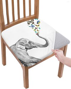 Chair Covers Elephant And Butterfly Vintage Seat Cushion Stretch Dining Cover Slipcovers For Home El Banquet Living Room