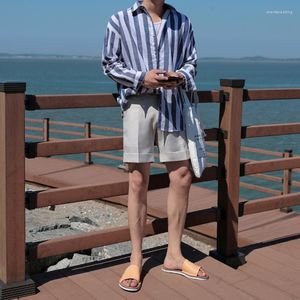 Men's Shorts 2023 Summer Casual Men's Cotton Fashion Classic Style Man Trousers Beach Size Short Men Male Bussiness W21