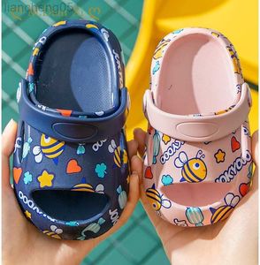 Slipper 2022 Unisex Sommer Neueste Kinder Hausschuhe Jungen Mädchen Hausschuhe Nicht-slip Kinder Strand Schuhe Baby Hause Sandalen Kinder Flip-flops W0217