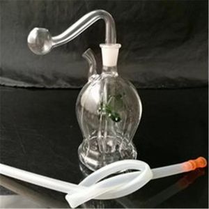 New round belly ribbed pot Unique Glass Bongs Glass Pipes Water Pipes Hookah Oil Rigs Smoking with Droppe