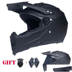 Motosiklet kaskları yüksek kaliteli FL Yüz Kask Motokros ATV Moto Çapraz Downhill Offroad Dot Capacete1 Damla Teslimat Mobiller Motorcy Dhnko