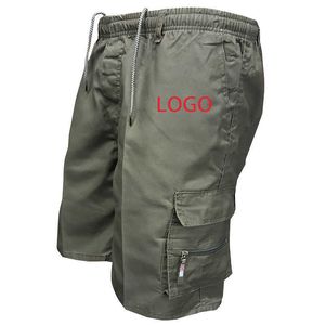 Men's Shorts Custom Men Cargo krótki 2022 Letnia marka Bermuda Army Army Pants Homme wielopokolenie pięć punktowych spantów DIY Your Z0216