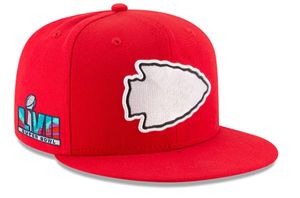 Novo 57º Super Bowll Football Snapback Hats LVII Patch Red Green Team Cap Snapbacks Snapbacks Mix ajustável Match Order todas as tampas