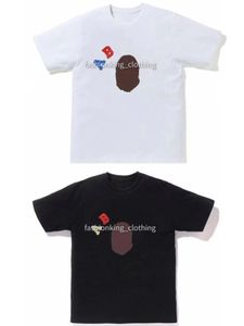 メンズデザイナーTシャツ夏通り半袖男性女性高品質のヒップホップティーモンキープロフィール写真パターンピュアコットン衣類