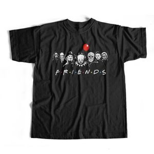 Men's T-Shirts 100% Cotton Funny Horror op Quality Friend Print Short Sleeve t-shirt ee s ops 230217