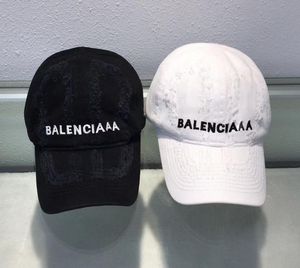 Wiosna i lato designerska czapka z daszkiem para wakacyjna podróż sport casquette wyszywane litery czarno-białe czapki