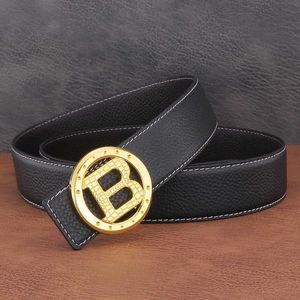 Мужские роскошные бренд Belt Fashion Vintage Letter Smooth Buckle Business Casual Refem