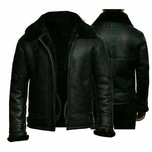 Men's Jackets Fashion Plush Warm Jacket Winter Artificial Fur Integrated Long Sleeve Coat 230217