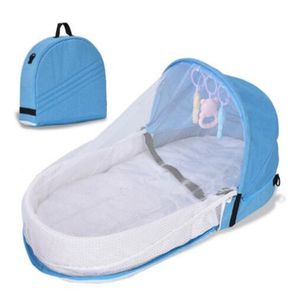 Portable Sleeping Baby Bed Cribs Newborns Nest Travel Beds Foldable Baby Nest Mosquito Net Bassinet Infant Sleeping Basket