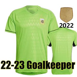 3 stelle 2022 Maglie da calcio del portiere Argentina E.Martinez Jersey 2023 Shirt da calcio 22 23 uomini Kids Sets Uniform Camesitas de Futol