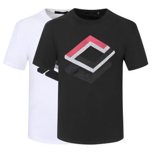 Tasarımcı T Shirt Moda Gömlek Erkek Tişörtleri Gevşek Yuvarlak Boyun Harfleri T-Shirt Saf Pamuk Üstler Erkekler İçin Tees Kadın Tişörtlü Siyah Beyaz Renkler