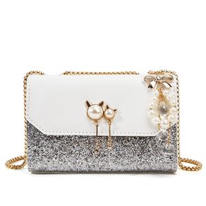 HBP Fashion borsa da donna all'aperto Borsa a tracolla versatile mini borsa dal design con paillettes