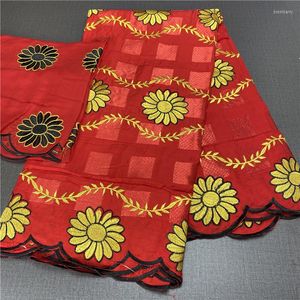 Clothing Fabric African Swiss Voile Lace Embroidery Trim High Quality Cotton For Wedding HL070603