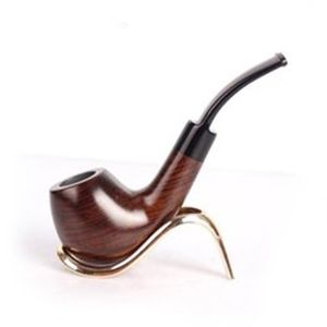 Ebony pipes, manual grinding, bent ebony pipes, smoking fittings, men's pipes.