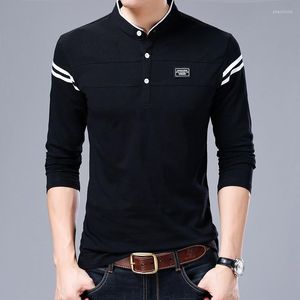 Men's T Shirts 2023 Fashion Shirt Men Cotton Long Sleeve Button Up Casualwear High Street O Neck For