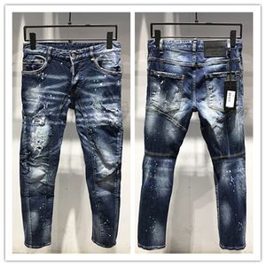 Mens Jeans SS23 Ny ankomst Toppkvalitet Märkesdesigner denim Cool Guy Embroidery Pants Fashion Holes Trou Dsquare 2 Dsquareds DSQ2S DSQS D2 DSQ ICON GG 232