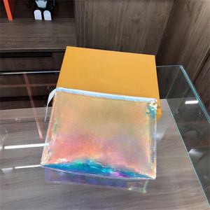 Ladies wallet pvc women Designer handbags 19CM Transparent wallet luxurys men purses Popular branded With box high q2234