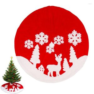 Christmas Decorations Tree Skirts Soft Mat Bottom Decoration Carpet With Reindeer And