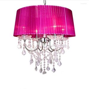 Pendant Lamps European Mantles K9 Crystal Chandelier Lamp Living Room Restaurant Wedding Lighting