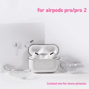 top popular For Apple Airpods pro 2 2nd generation airpod 3 pros Headphone Accessories Solid TPU Silicone Protective Earphone Cover Wireless Charging Shockproof Case 2023