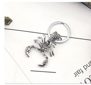 Retro Scorpion Key Chain Men Dominering Key Pinging pode usar ser anivers￡rio ou presente de Natal