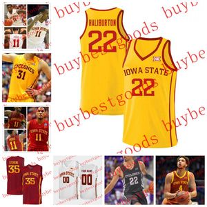 Il basket universitario indossa una maglia da basket Cylersey Cylersey NCAA Iowa State Custom NCAA 0 Tre King Caleb Grill 1eli Kingtamin Lipsey DeMarion Watson Aljaz Kunc Robert Jones Gabe