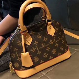 Luxury Designer Bag Alma Bb 25CM Women Shoulder Bags Messenger Bag Leather Handbag Wallet Purse Crossbody Tote with Lock Key