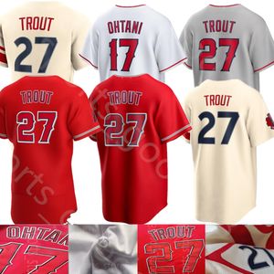 22 23 Custom S-4XL 27 Mike Trout Jersey 17 Shohei Ohtani Jersey Shohei Ohtani Anthony Rendon Noah Syndergaard Jack Mayfield Luis Rengifo Baseball