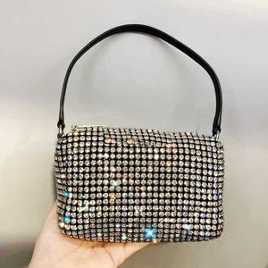 Borsa da sera Pochette da giorno da donna Borsa con diamanti metallici Borsa New Fashion Pu Leat