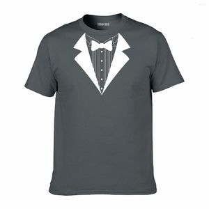 Men's T-skjortor tarchia 2023 överdimensionerade sommarmärke t-shirt tuxedo bomullstoppar tees män kort ärm pojke casual homme tshirt plus mode