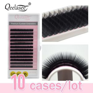 Ferramentas de maquiagem Todo o tamanho 10 bandejas de volume de volume de atacado Extensão 3d Mink Falso Cylashes