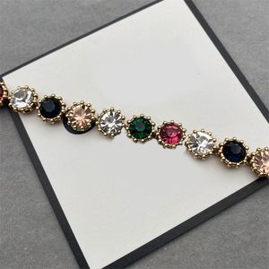 Luxury Crystal Charmes de diamantes Pulseras de oro chapadas Dise￱ador de joyas para hombres Mujeres Perlas de Bangle Bunk Ins Flowers Cjewelers Love Bracelets E23