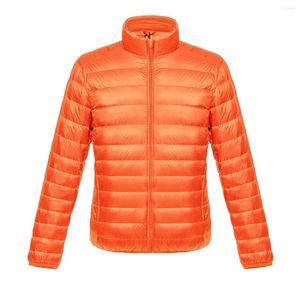 Men's Down Brand Red Winter Coat Lightweight Water-Resistant Packable Puffer Jacket