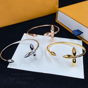 LW バングルブレスレット女性デザイナーヴィンテージゴールドメッキ 14 K フランスブランドファッション公式複製クラシックスタイルウィル記念日ギフト 009