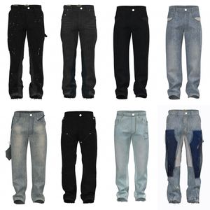 Męskie projektant dżinsów dżinsy męskie spodnie robocze Męskie spodnie FG Klasyczne hip -hopowe spodnie Designer dżinsy Zakażone motocykliny Jean Slim Fit Dżinsy motocyklowe 23s 23s