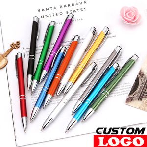 Ballpoint Pens 50pcslot 12 Colors Business Pen Stationery Ballpen Новинка подарочный офис Материал Школа Поставки бесплатно 230217