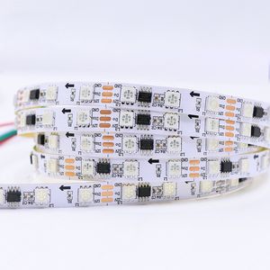 DC12V WS2812B RGB LED-remsor Pixlar Flexibel svart PCB Fullfärgad Pixel Strip Dream Color IP30 Icke-vattentät tillverkning LED-skärm LED-vägg usalight