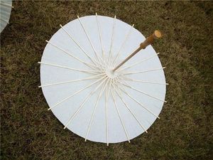 Kvalitetspapper Brida Wedding Paraply White Parasols Handgjorda Plain Chinese Mini Craft Paraply för att hänga ornament 4 storlekar