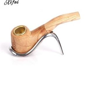 Wooden pipe pure solid wood hand-made filter pipe portable portable smoking set for men