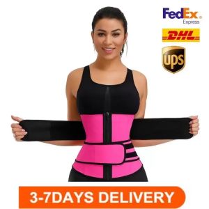 Men Women Shapers Waist Trainer Belt Corset Belly Slimming Shapewear Adjustable Waist Support Body Shapers DHL New FY8084 0217