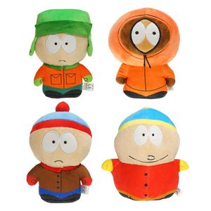 Nieuwheid Games 4 stcs/Lot 18-20 cm Game-Doll The South Parks Plush Toys Stan Kyle Kenny Cartman Plush Soft Stuffed Doll Toys For Baby Best Gifts T230217