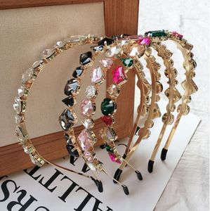 Luxo Crystal Rhinestone Princesa Bandas da cabe￧a da cabe￧a sul -coreana Conto de cabelo para mulheres Girls Fashion Hair Accessors Gifts Gifts