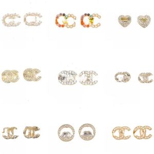 Fashion Stud Jewelry Designers Luxury Brand Letter Earrings Plated Silver Womens Mens Have Earring Trendy Orrous Small Gold Letter Designer Earrings Jewlery